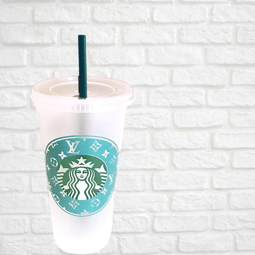 LV Starbucks tumbler- Cold Cup - Large LV - Starbucks cup