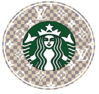 Louis Vuitton personalizes Starbucks cup #starbucks #starbuckscoffee #lv # louisvuitton #homedeco…