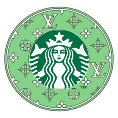 Louis Vuitton (LV) Inspired Starbucks Cup 