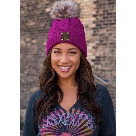 Hot Pink Terin Cozy Upcycled Louis Vuitton Beanie *Multiple Colors –  Stealing Underwear