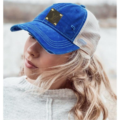 Back in stock! Our upcycled LV hats - Misguided Angels