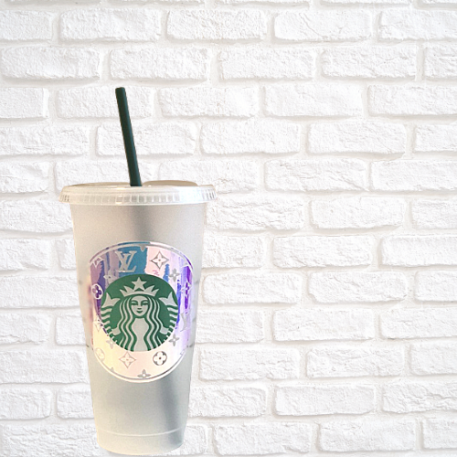 Louis Vuitton Starbucks cold cup! 💚💚